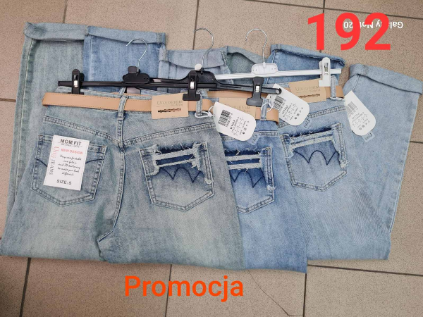 Spodnie damskie jeans Roz XS-XL, 1 Kolor Paczka 10 szt 1